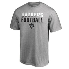 Las Vegas Raiders Iconic Collection Fade Out T-Shirt - Ash T-shirts