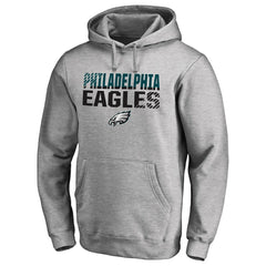 Philadelphia Eagles Iconic Collection Fade Out Pullover Hoodie - Ash Hoodies