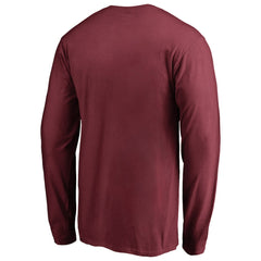 Arizona Cardinals Iconic Collection On Side Stripe Long Sleeve T-Shirt - Cardinal T-shirts