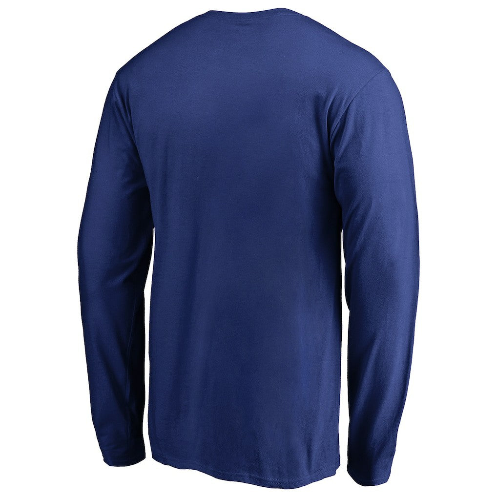 Buffalo Bills Iconic Collection On Side Stripe Long Sleeve T-Shirt - Royal T-shirts