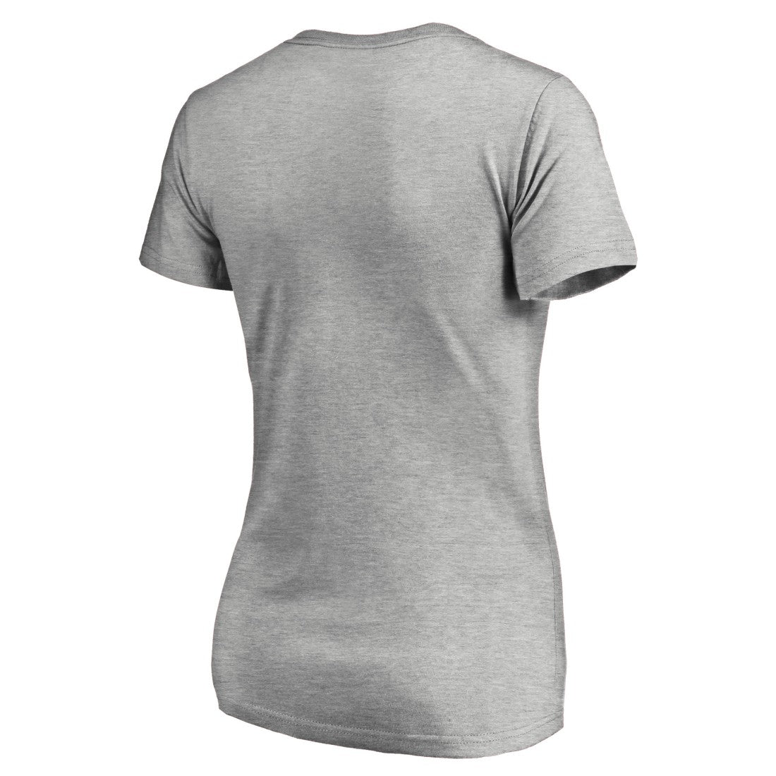 Tampa Bay Buccaneers Women's Iconic Collection On Side Stripe V-Neck T-Shirt - Heather Gray T-shirts