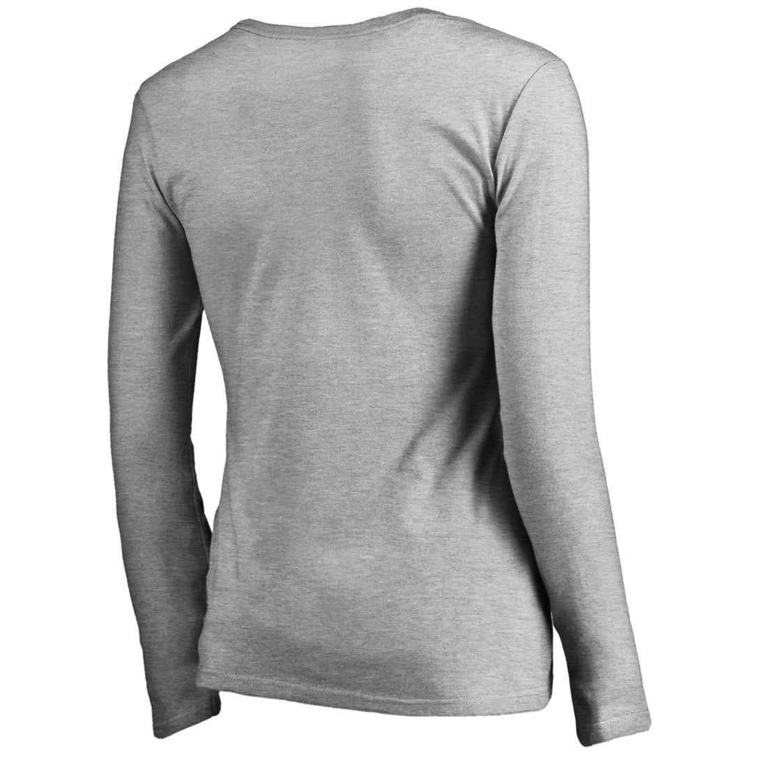 Tampa Bay Buccaneers Women's Iconic Collection On Side Stripe Long Sleeve V-Neck T-Shirt - Ash T-shirts