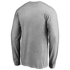 New York Giants Iconic Collection On Side Stripe Long Sleeve T-Shirt - Ash T-shirts