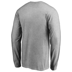 Seattle Seahawks Iconic Collection On Side Stripe Long Sleeve T-Shirt - Ash T-shirts