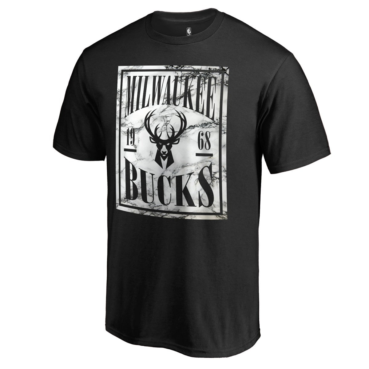 Milwaukee Bucks Black Court Vision T-Shirt
