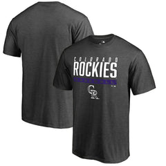 Colorado Rockies Win Stripe T-Shirt - Ash T-shirts