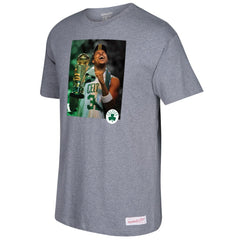Paul Pierce Boston Celtics Graphic T-Shirt Gray - Mitchell & Ness