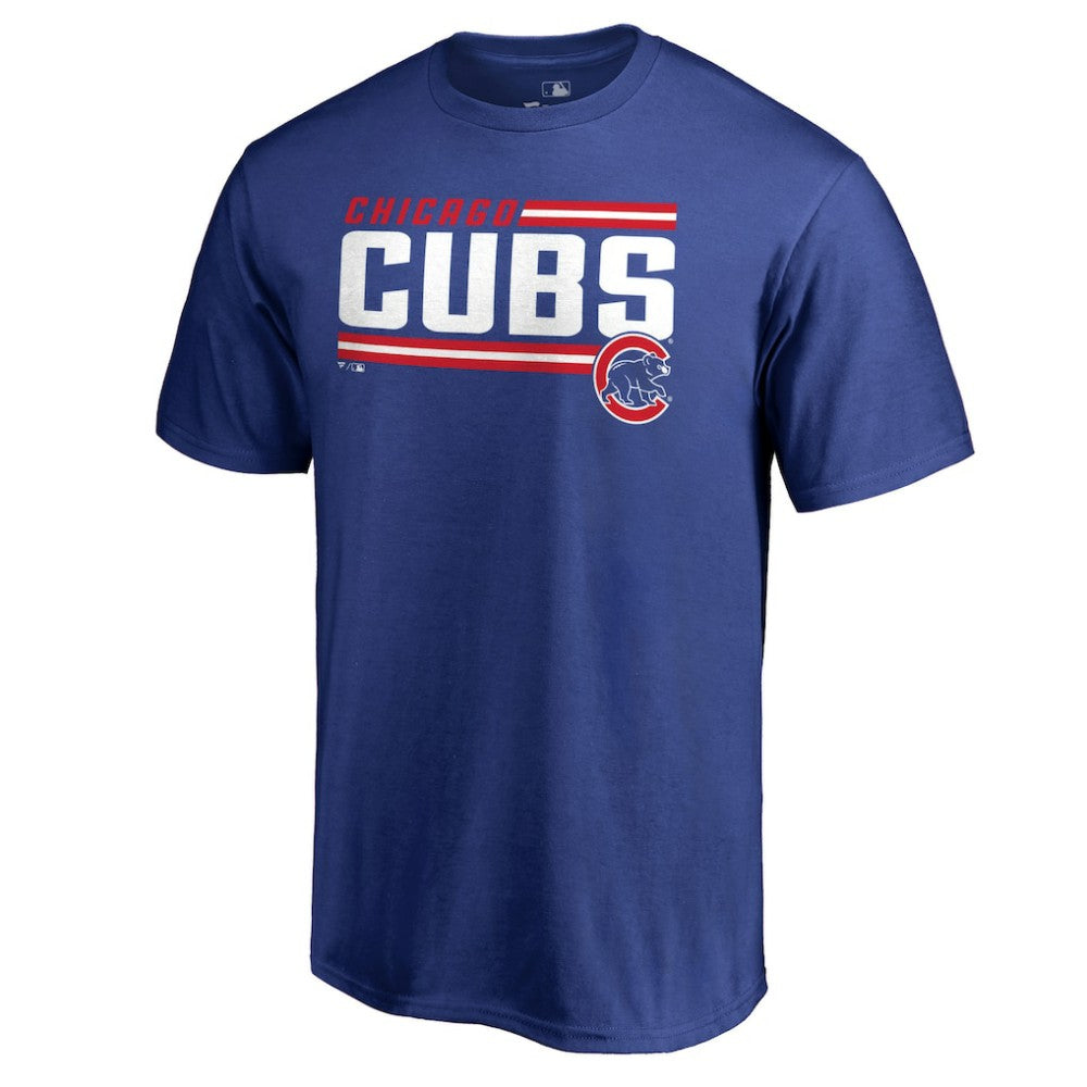 Chicago Cubs Onside Stripe T-Shirt - Royal T-shirts