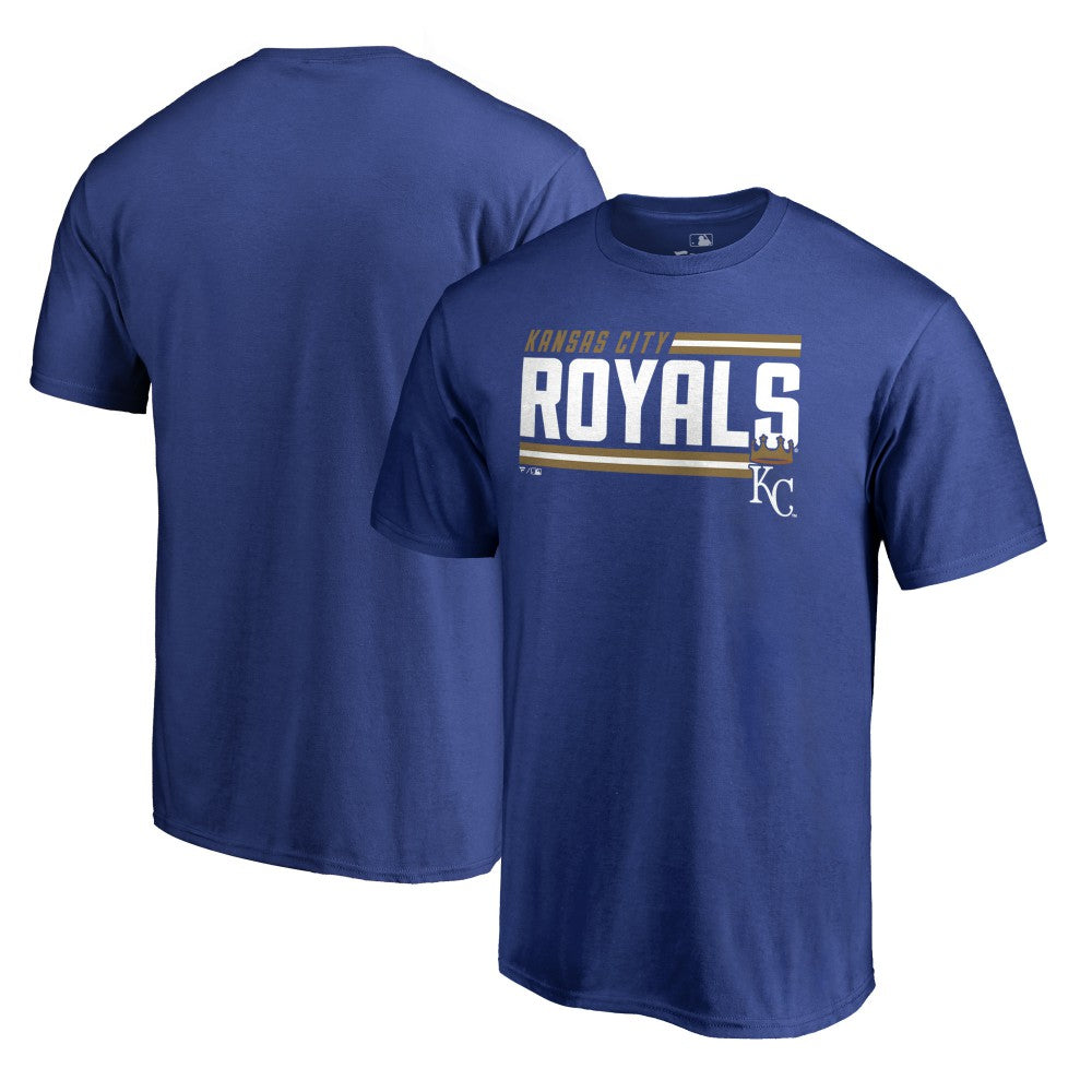 Kansas City Royals Onside Stripe T-Shirt - Royal T-shirts