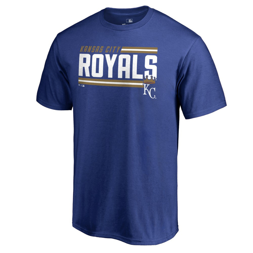 Kansas City Royals Onside Stripe T-Shirt - Royal T-shirts