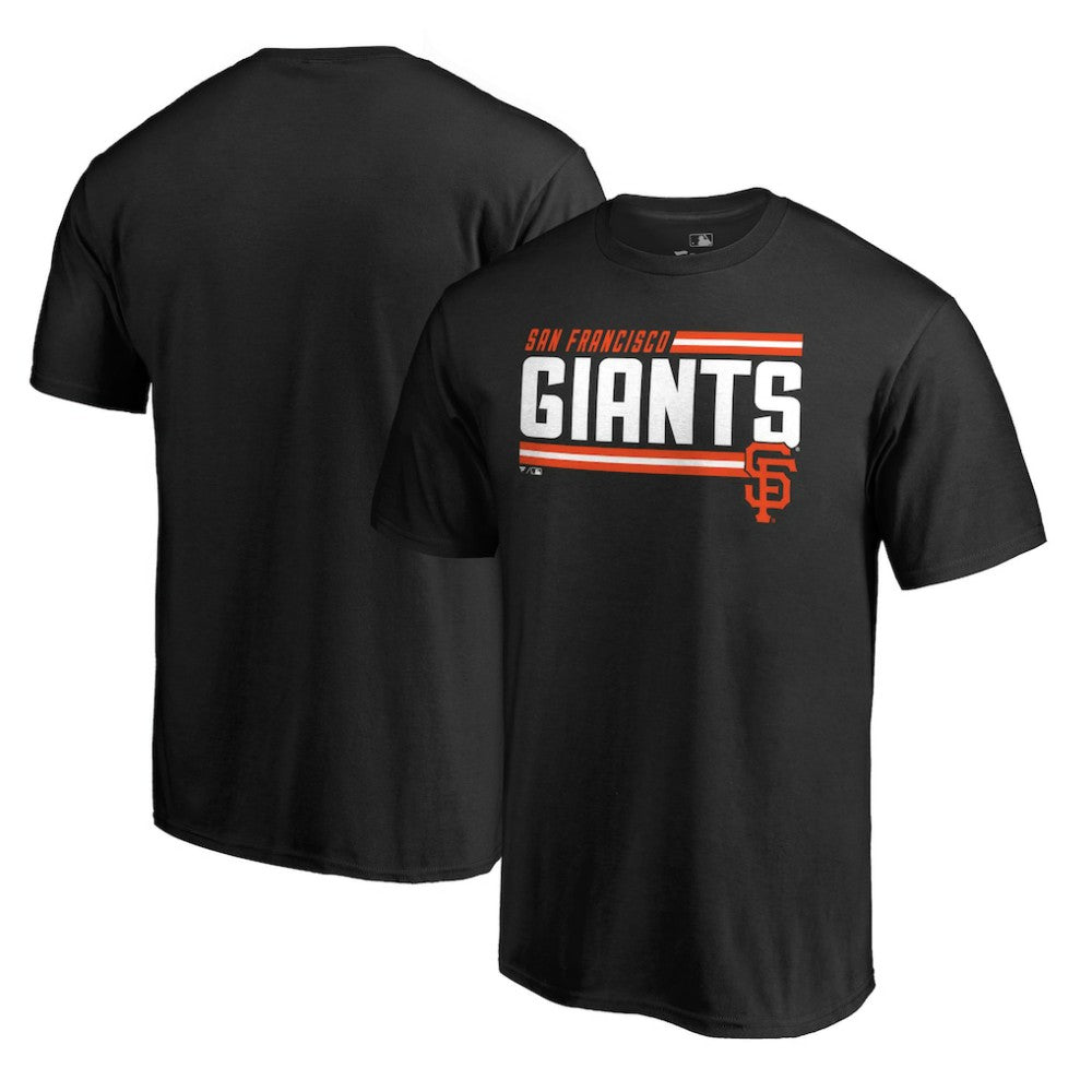 San Francisco Giants Onside Stripe T-Shirt - Black T-shirts