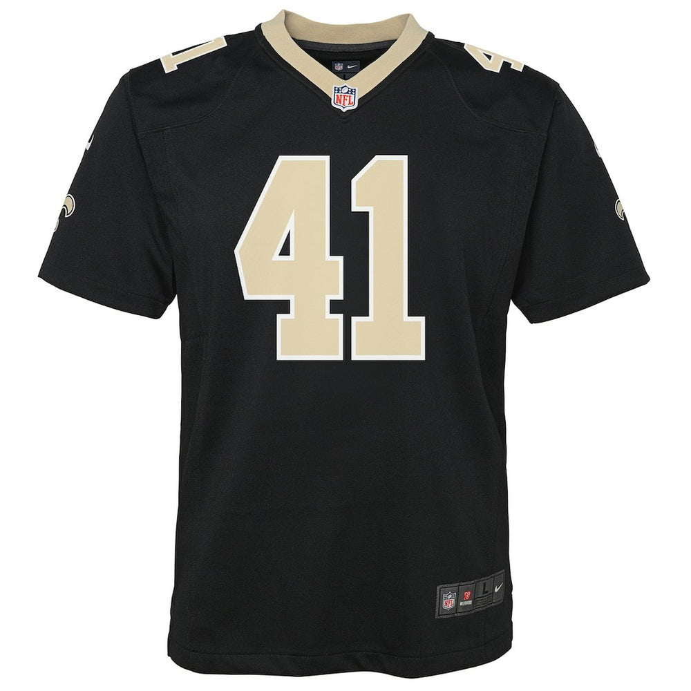 Alvin Kamara New Orleans Saints Youth Game Jersey - Black Jerseys