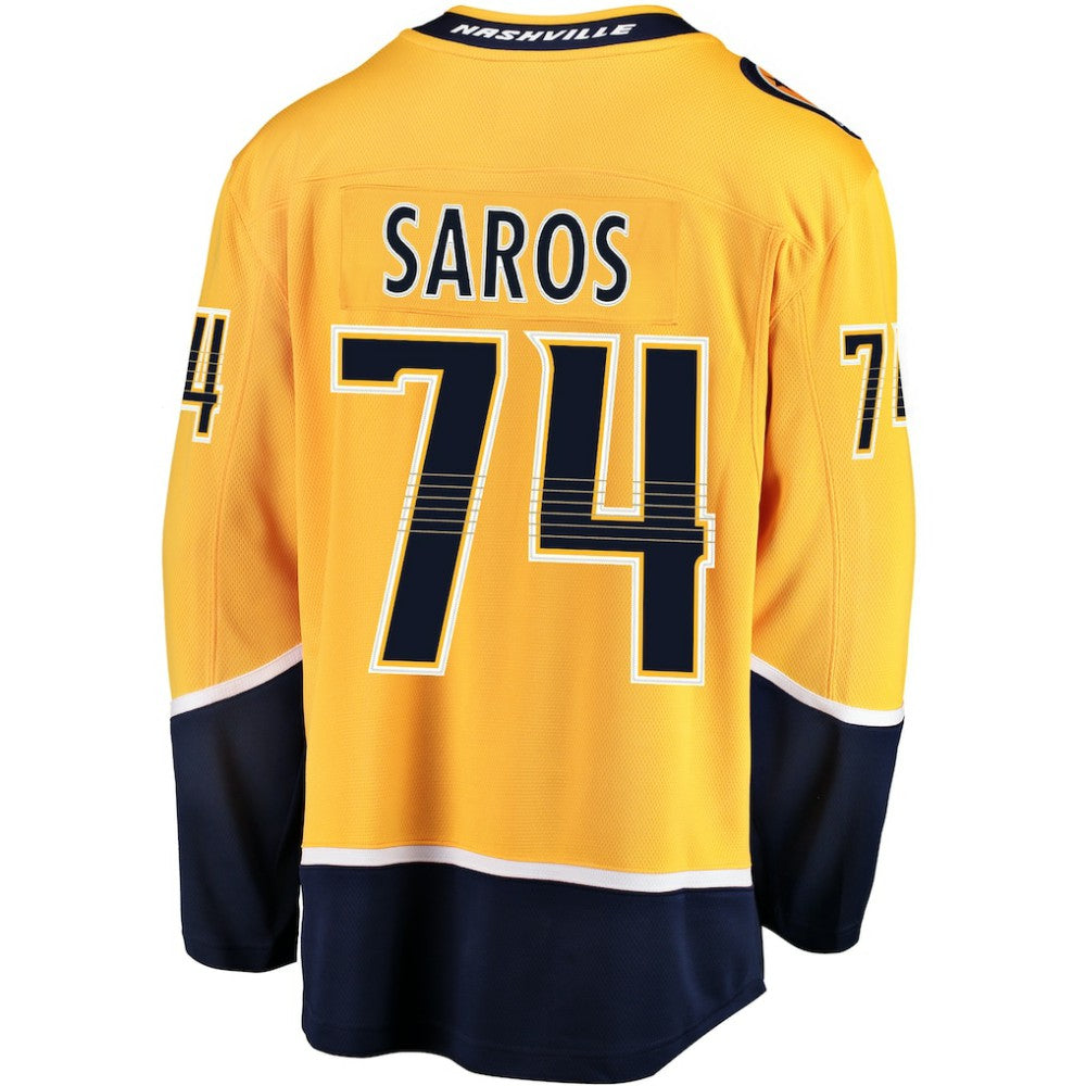 Juuse Saros Nashville Predators Fanatics Breakaway Player Jersey - Gold | US 3048063