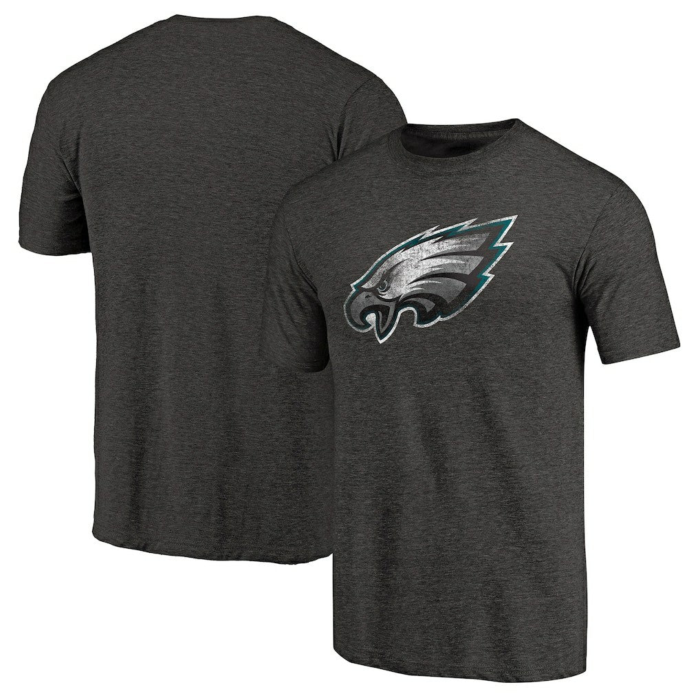 Philadelphia Eagles Team Secondary Tri-Blend T-Shirt - Heathered Black T-shirts