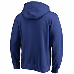 Kansas City Royals Team Lockup Fitted Pullover Hoodie - Royal Hoodies