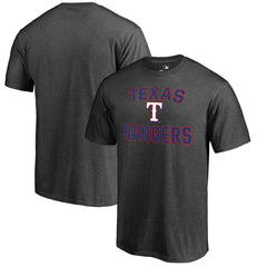 Texas Rangers Core Basics Victory Arch T-Shirt - Heathered Gray T-shirts