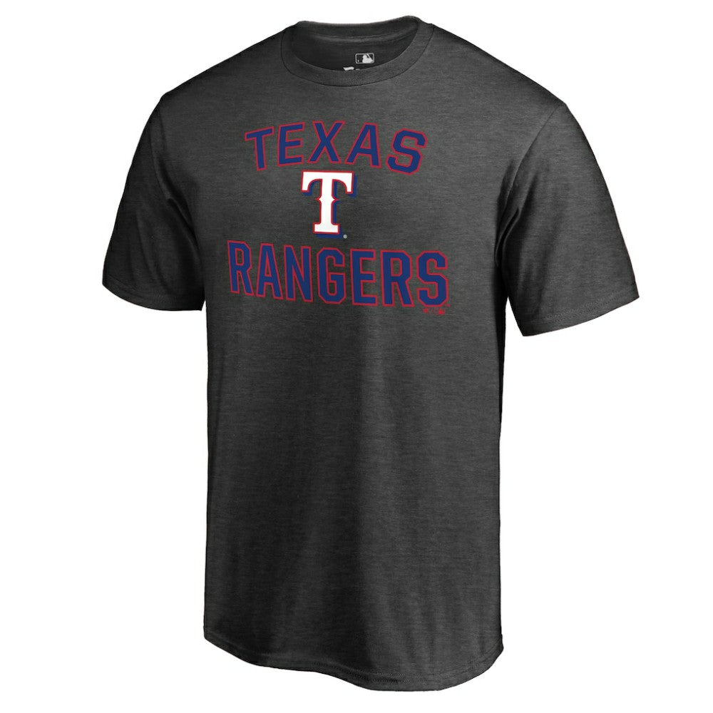Texas Rangers Core Basics Victory Arch T-Shirt - Heathered Gray T-shirts
