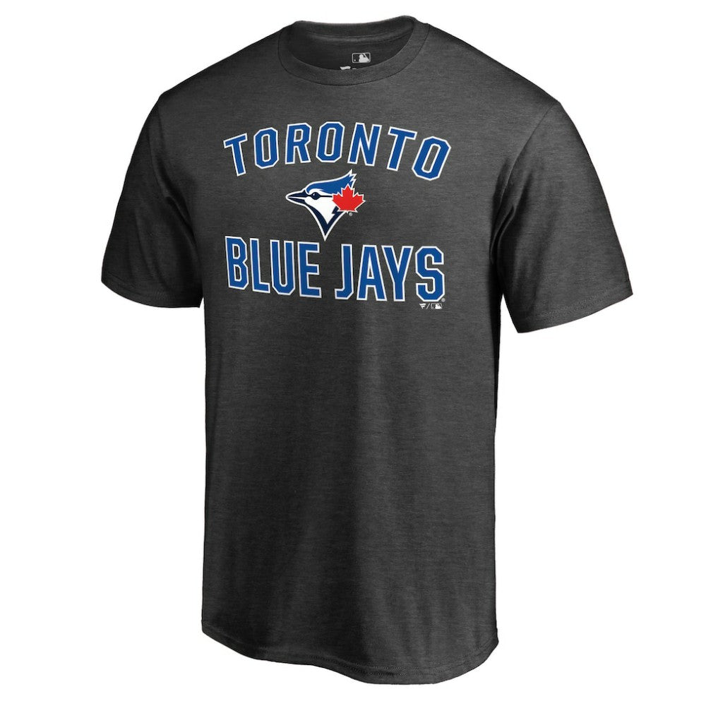 Toronto Blue Jays Core Basics Victory Arch T-Shirt - Heathered Gray T-shirts