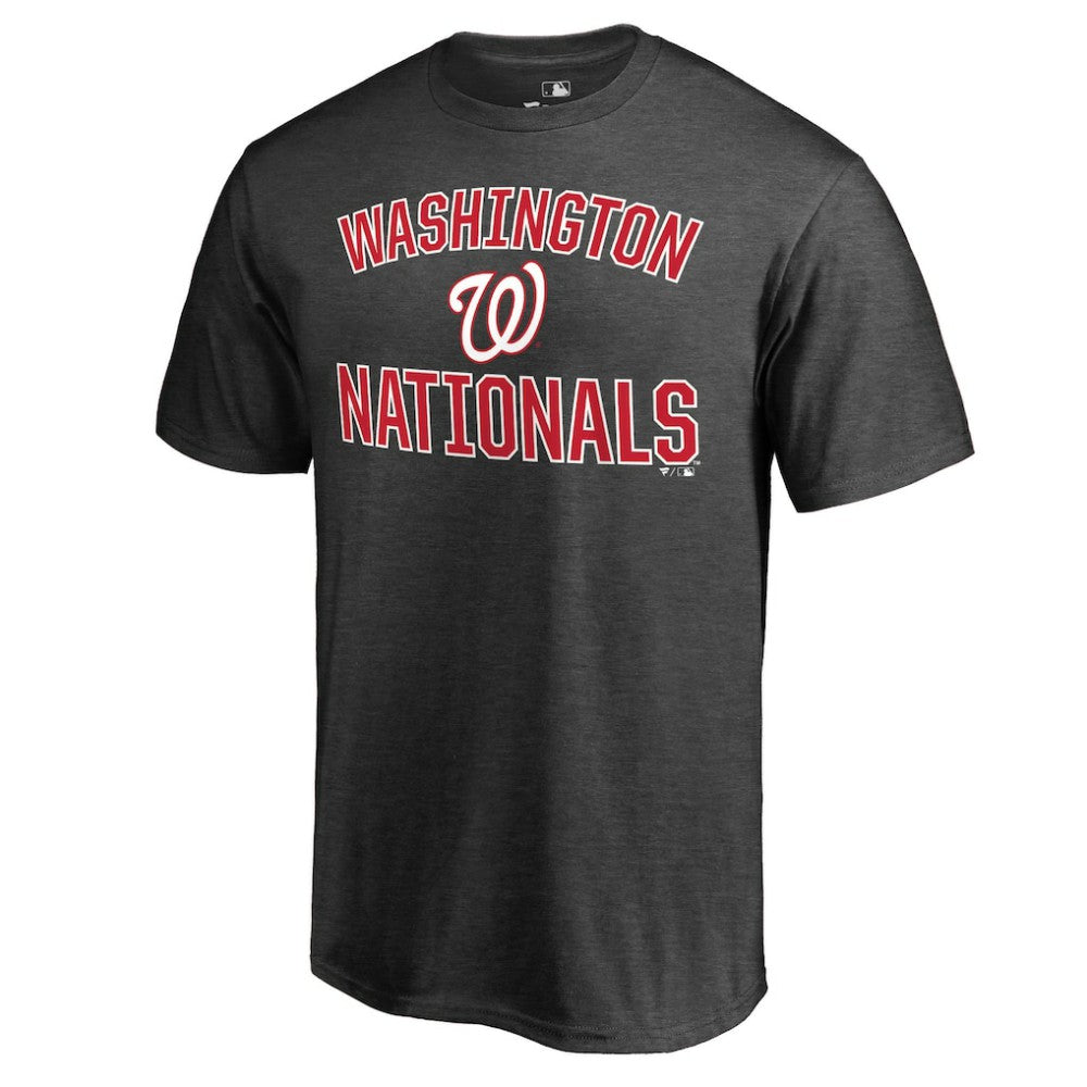 Washington Nationals Core Basics Victory Arch T-Shirt - Heathered Gray T-shirts