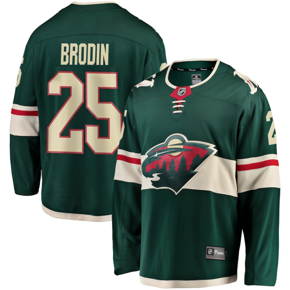 Jonas Brodin Minnesota Wild Fanatics Breakaway Jersey - Green | US 3073554