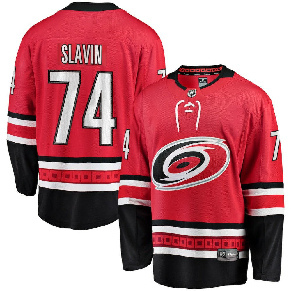 Jaccob Slavin Carolina Hurricanes Fanatics Alternate Breakaway Player Jersey - Red | US 3073937