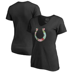 Indianapolis Colts Women's Lovely V-Neck T-Shirt - Black T-shirts