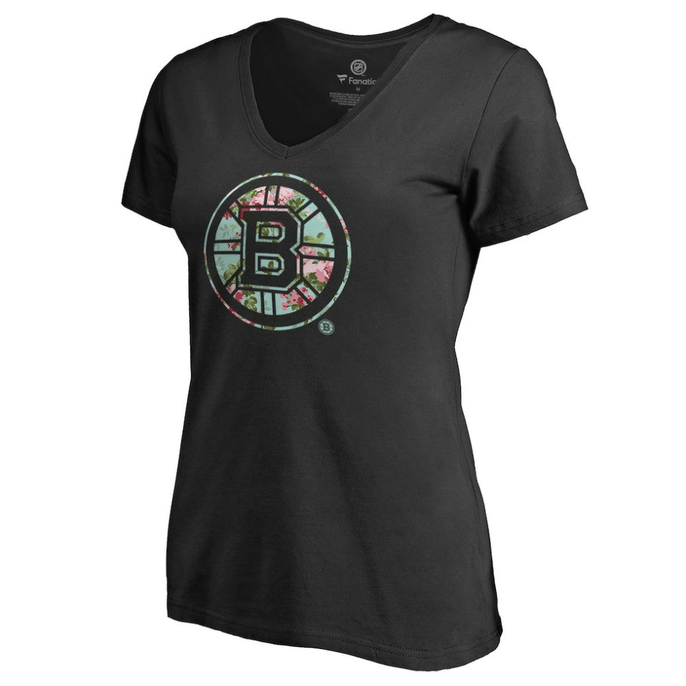 Boston Bruins Women's Lovely V-Neck T-Shirt - Black | US 3074438
