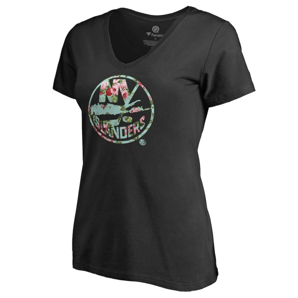 New York Islanders Women's Lovely V-Neck T-Shirt - Black | US 3074455