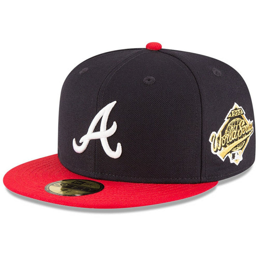 Atlanta Braves New Era 1995 World Series Wool 59FIFTY Fitted Hat - Navy Hats