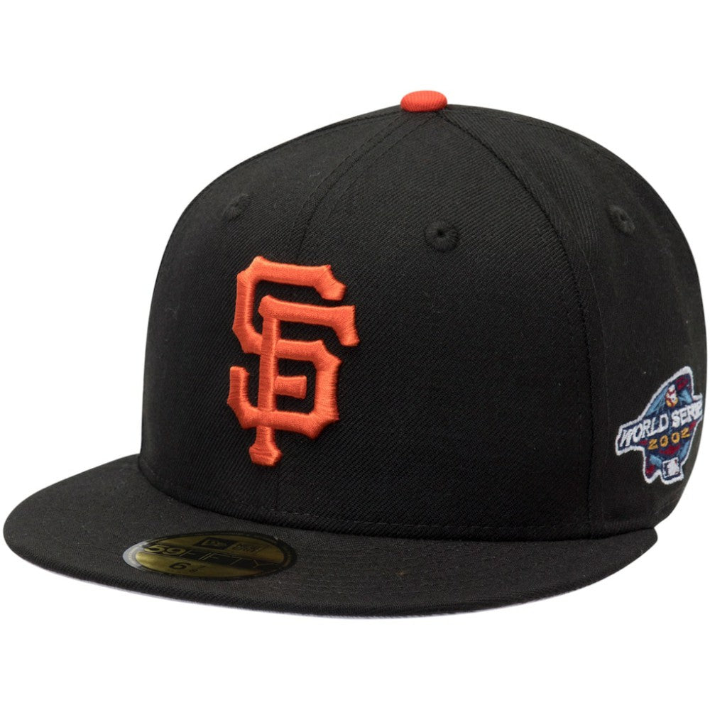 San Francisco Giants New Era 2002 World Series Wool 59FIFTY Fitted Hat - Black Hats