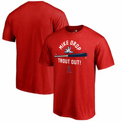 Mike Trout Los Angeles Angels Hometown Mike Drop T-Shirt - Red T-shirts