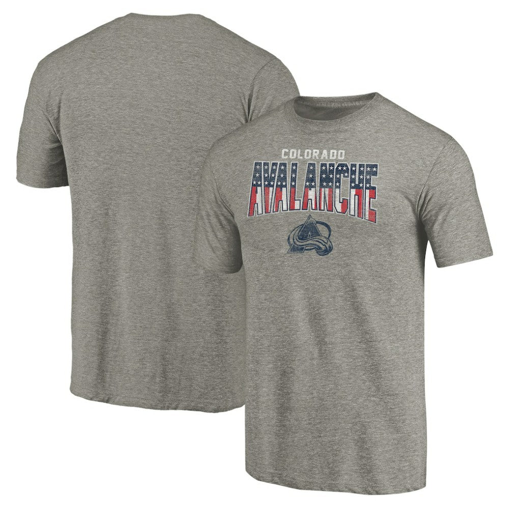 Colorado Avalanche Freedom Tri-Blend T-Shirt - Heathered Gray | US 3078682