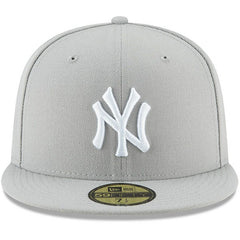 New York Yankees New Era Fashion Color Basic 59FIFTY Fitted Hat - Gray Hats