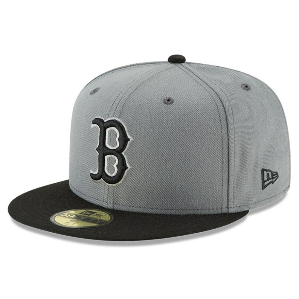 Boston Red Sox New Era Two-Tone 59FIFTY Fitted Hat - Gray/Black Hats