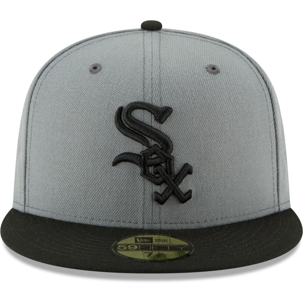 Chicago White Sox New Era Two-Tone 59FIFTY Fitted Hat - Gray/Black Hats