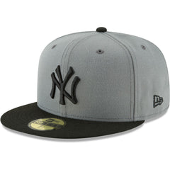 New York Yankees New Era Two-Tone 59FIFTY Fitted Hat - Gray/Black Hats