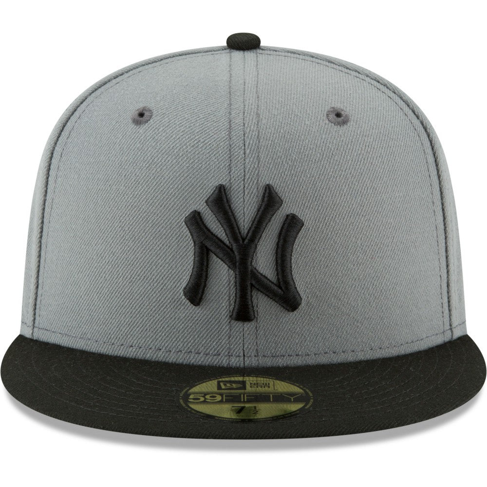 New York Yankees New Era Two-Tone 59FIFTY Fitted Hat - Gray/Black Hats