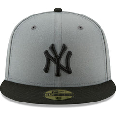New York Yankees New Era Two-Tone 59FIFTY Fitted Hat - Gray/Black Hats