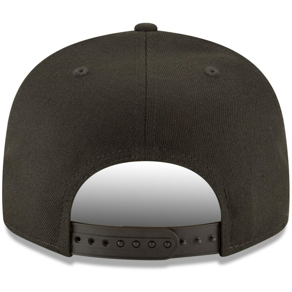 Philadelphia Phillies New Era Black on Black 9FIFTY Team Snapback Adjustable Hat - Black Hats