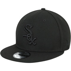 Chicago White Sox New Era Black on Black 9FIFTY Team Snapback Adjustable Hat - Black Hats