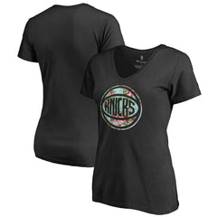 New York Knicks Lovely V-Neck T-Shirt Black outlet