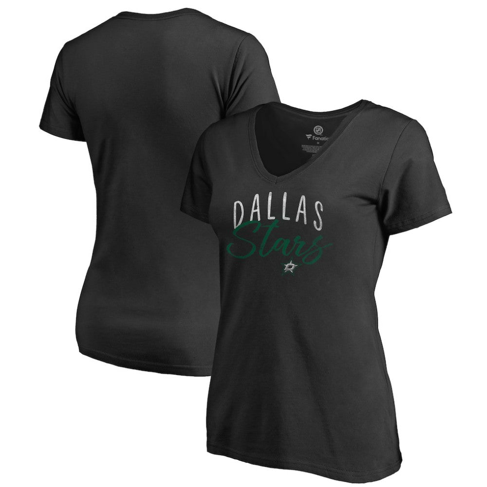 Dallas Stars Women's Graceful V-Neck T-Shirt - Black | US 3088738