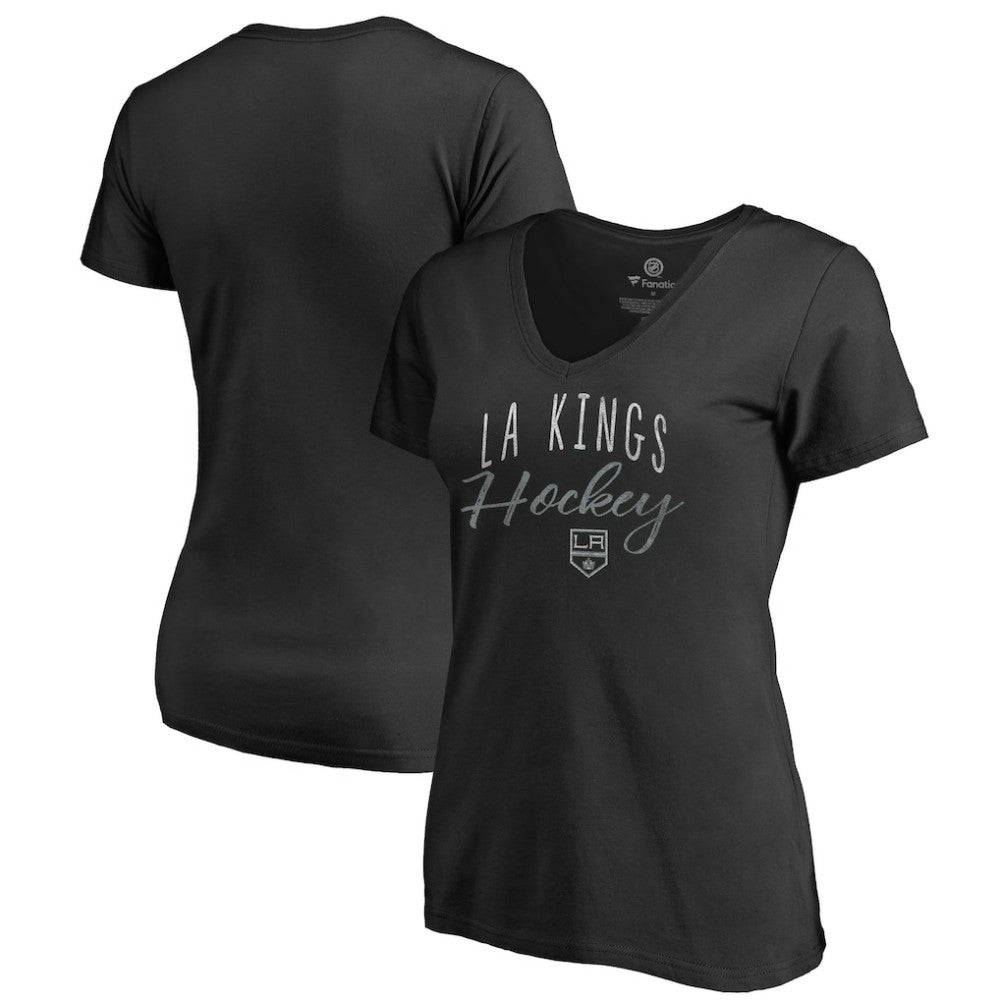 Los Angeles Kings Women's Graceful V-Neck T-Shirt - Black | US 3088742