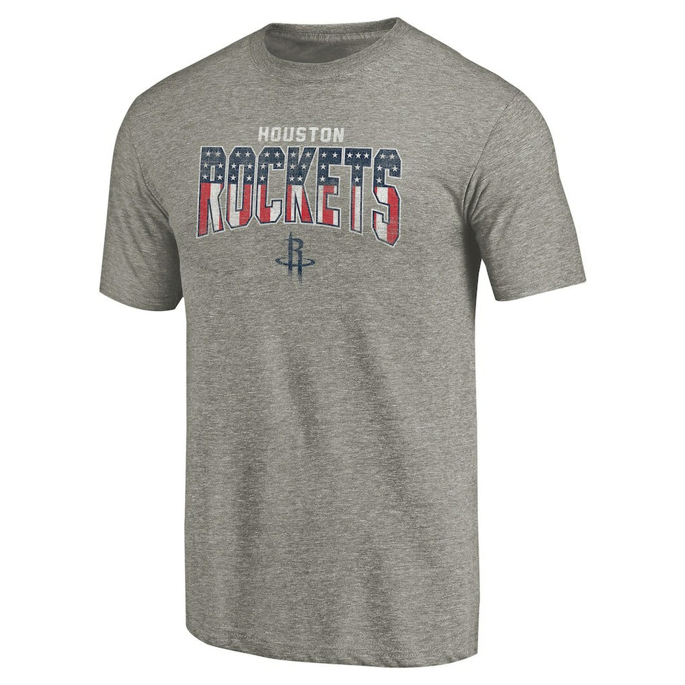 Houston Rockets Freedom Tri-Blend T-Shirt Gray outlet
