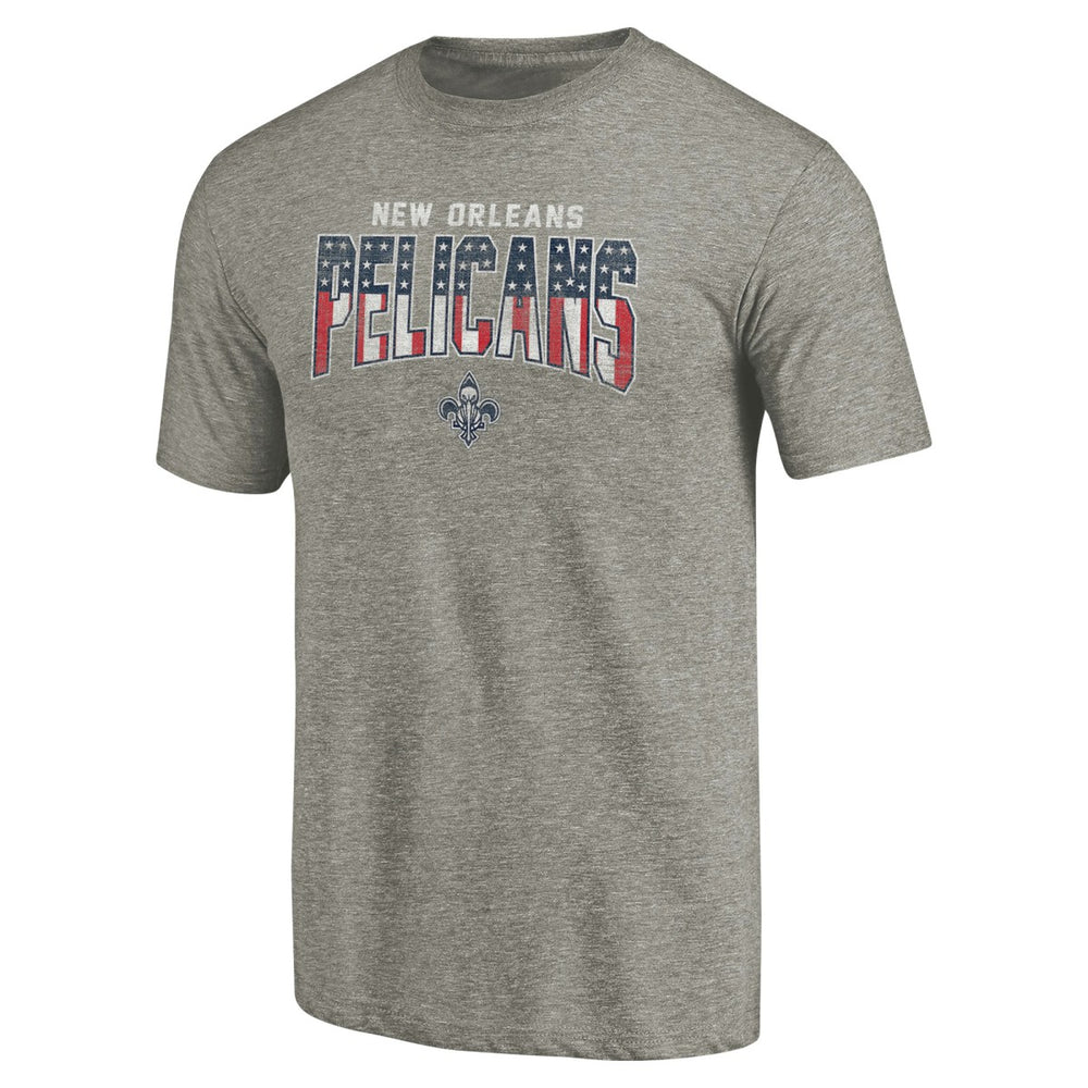 New Orleans Pelicans Freedom Tri-Blend T-Shirt Gray