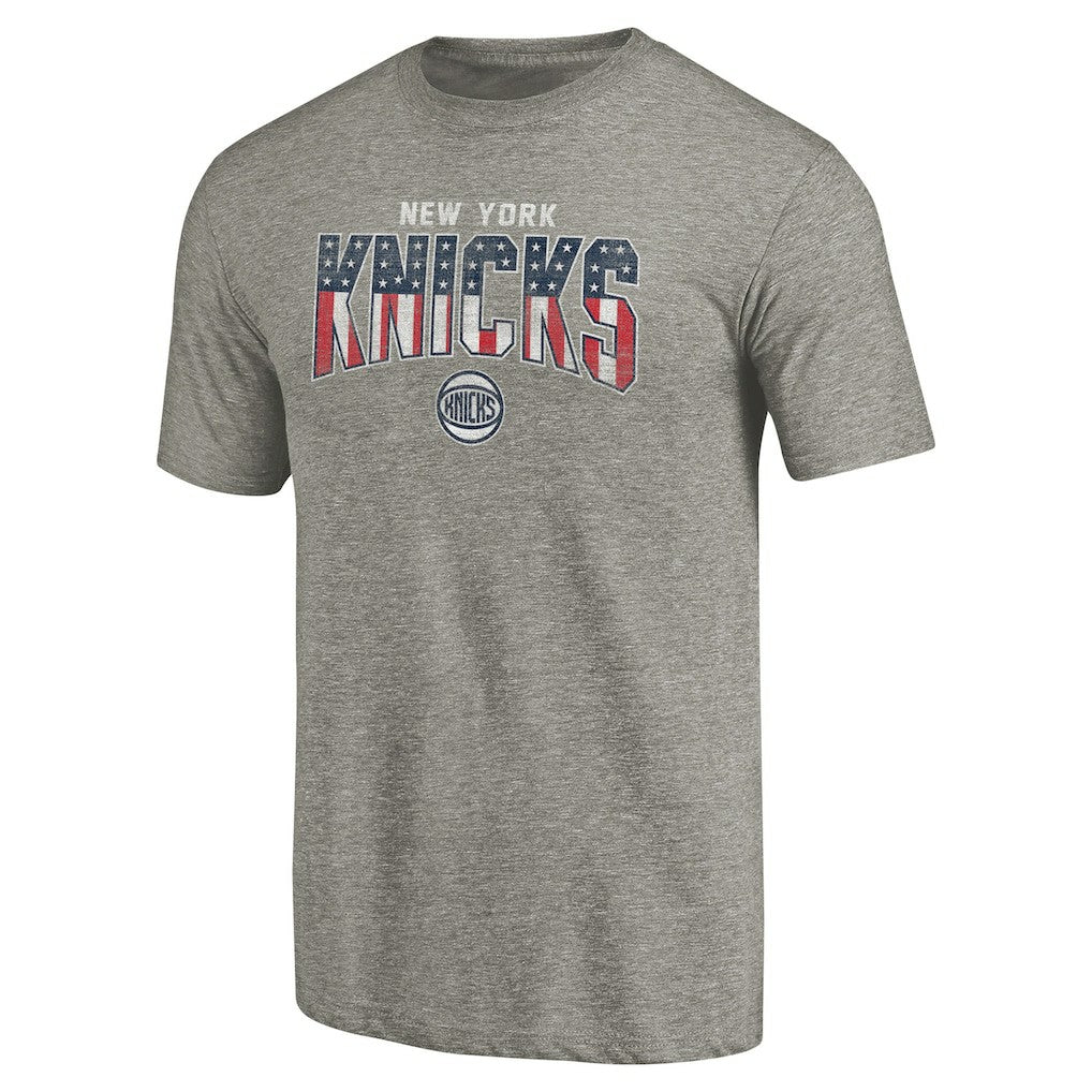 New York Knicks Freedom Tri-Blend T-Shirt Gray outlet