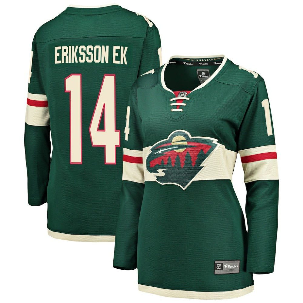 Joel Eriksson Ek Minnesota Wild Fanatics Women's Breakaway Player Jersey - Green | US 3096398