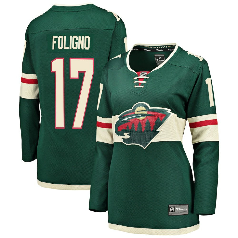Marcus Foligno Minnesota Wild Fanatics Women's Breakaway Player Jersey - Green | US 3096399