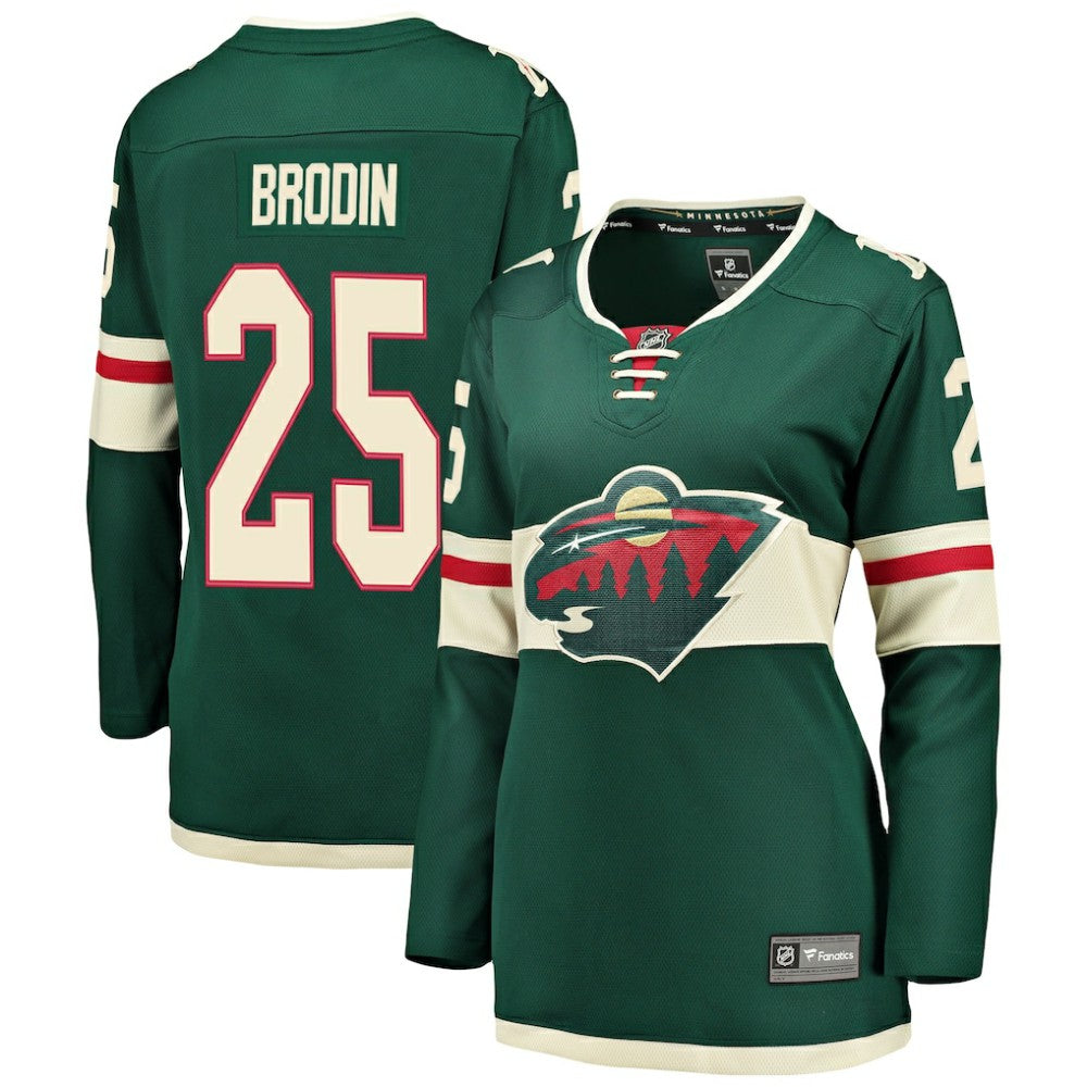 Jonas Brodin Minnesota Wild Fanatics Women's Breakaway Player Jersey - Green | US 3096406