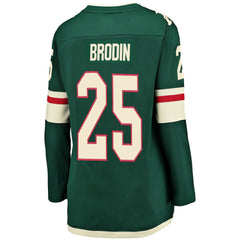 Jonas Brodin Minnesota Wild Fanatics Women's Breakaway Player Jersey - Green | US 3096406